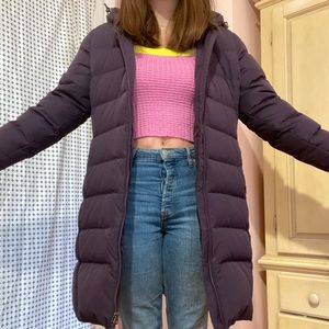 Women’s Parka. Plum Purple. Lands End. Size Large (14-16). lightly worn.